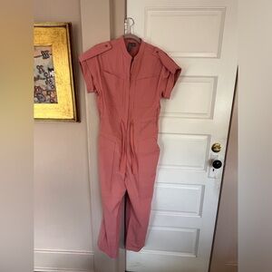 Sweaty Betty Pink “twill” jumpsuit - Small
